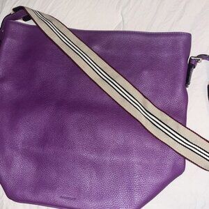 Rare unique Purple leather BURBERRY LONDON